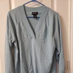 Avenue Light Blue Knit Top